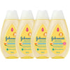 Johnsons Top-to-Toe Baby Wash and Shampoo, 4 Pack 3.38 oz. Travel Size Bottles, Natural Coconut Oil Gentle Hair and Body Baby B