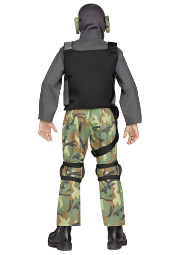 Fun World Big Boy'S Med/Skull Soldier Chld Cstm Childrens Costume, Multi, Medium