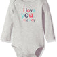 Carter'S Baby Girls' Slogan Bodysuit (118G072), Love You Mommy, 6 Months
