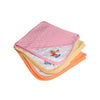 Catcub Ultra Soft Cotton Baby Hooded Towel Combo  Pack Of 3 (Orange Ii Pink Ii Cream)