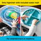 Baby Einstein Ocean Explorers Snack & Splash Compact Folding High Chair, With Water Mat, 5 Point Safety Harness, Ages 6 Months A