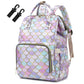 Yusudan Mermaid Diaper Bag Backpack For Baby Boys Girls, Waterproof Large Nappy Bags For Mom & Dad