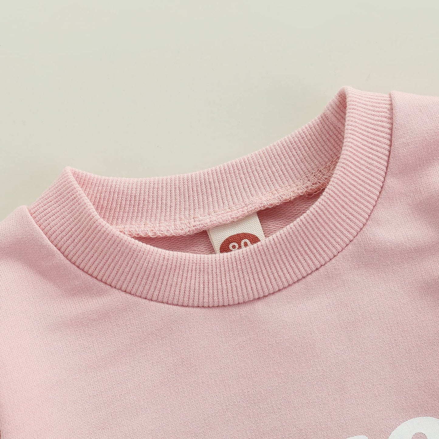Beqeuewll Baby Girl Valentines Day Outfit Love You More Letter Crewneck Sweatshirt Baby Long Sleeve Sweater Tops Spring Clothes