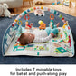 Fisher-Price Activity City Gym To Jumbo Playmat, Infant To Toddler Activity Gym With Music, Lights, Vehicle Toys And Extra-Large