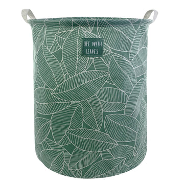 Mziart Large Foldable Laundry Basket Organizer, Collapsible Laundry Hamper Fabric Clothes Toy Storage Basket Nursery Hamper Stor