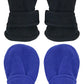 N'Ice Caps Little Kids And Baby Easy-On Sherpa Lined Fleece Mittens - 2 Pair Pack (Royal/Black Pack - Infant No Thumbs, 6-18 Mon