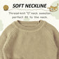 Peecabe Toddler Baby Girl Boy Cable Knit Sweater Cotton Infant Pullover Crewneck Long Sleeve Sweatshirt Fall Winter (2T, Khaki)