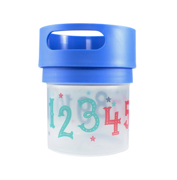 Munchie Mug Spill Proof Snack Cup Blue, 12 Ounce Jar, Made In The Usa