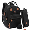 Dikaslon Diaper Bag Backpack with Portable Changing Pad, Pacifier Case and Stroller Straps, Large Unisex Baby Bags for Boys Girl