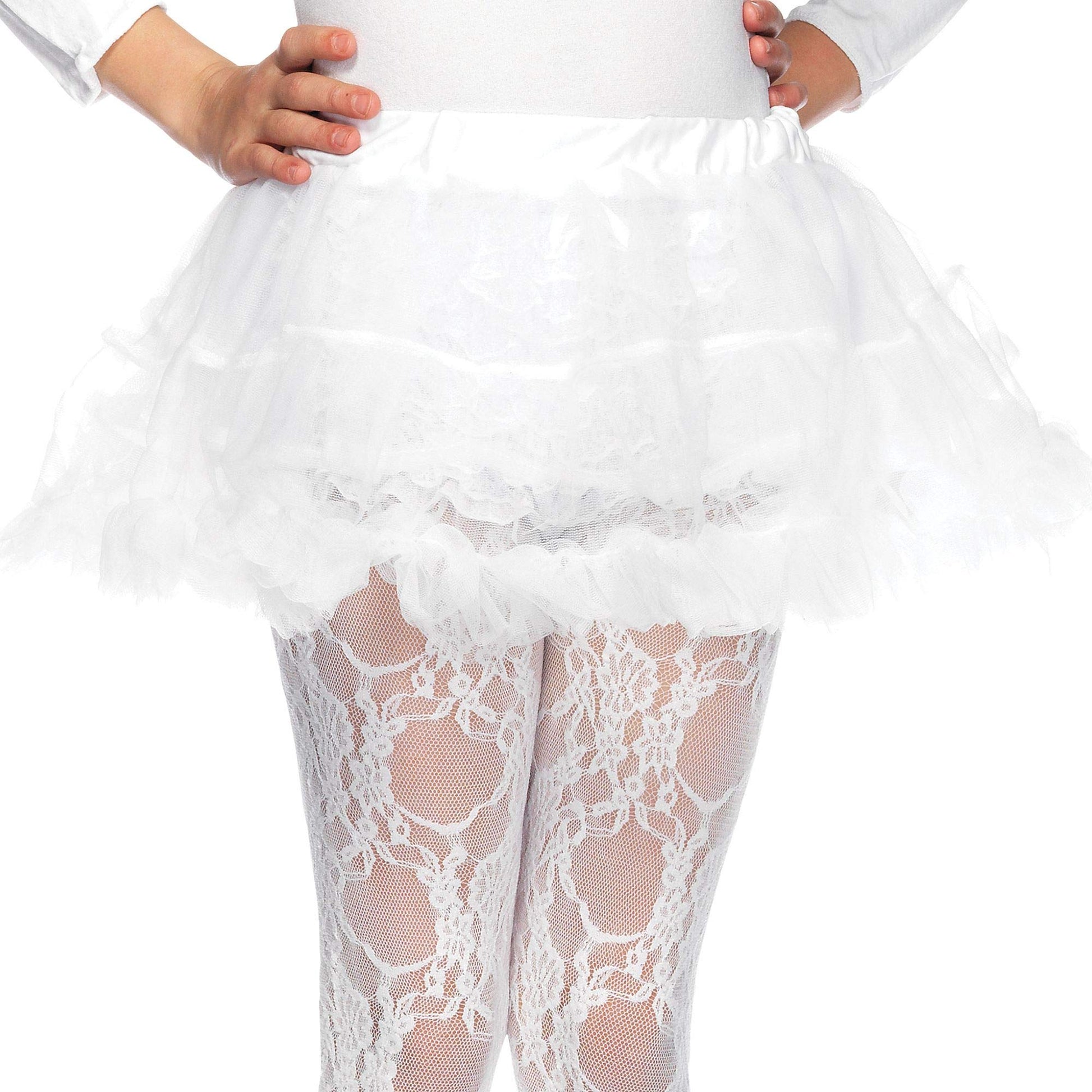 Amscan Child Petticoat Party Costume - Medium/Large, White - 1 Pc.