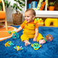Bright Starts Little Shakers 6pc Gift Set - BPA-Free Easy-Grasp Baby Rattles and Teethers, Unisex, 3 Months+