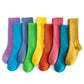 Mini Panda Girls Socks,Little Girl Socks,Socks For Girls 6-8 Years,Long Socks For Girls 9 Pairs (9 Colors, 6-8 Years)