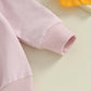 Lucikamy Toddler Baby Girl Boy Valentines Day Outfit Long Sleeve Letter Print Sweatshirt Shirt Infant Spring Clothes (Pink, 3-4