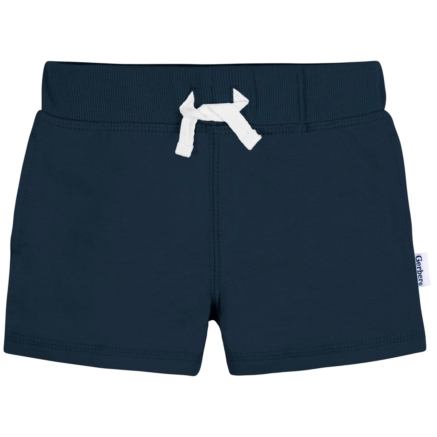 Gerber Baby Boys' Toddler 3-Pack Pull-On Knit Shorts, Blue, 0-3 Months