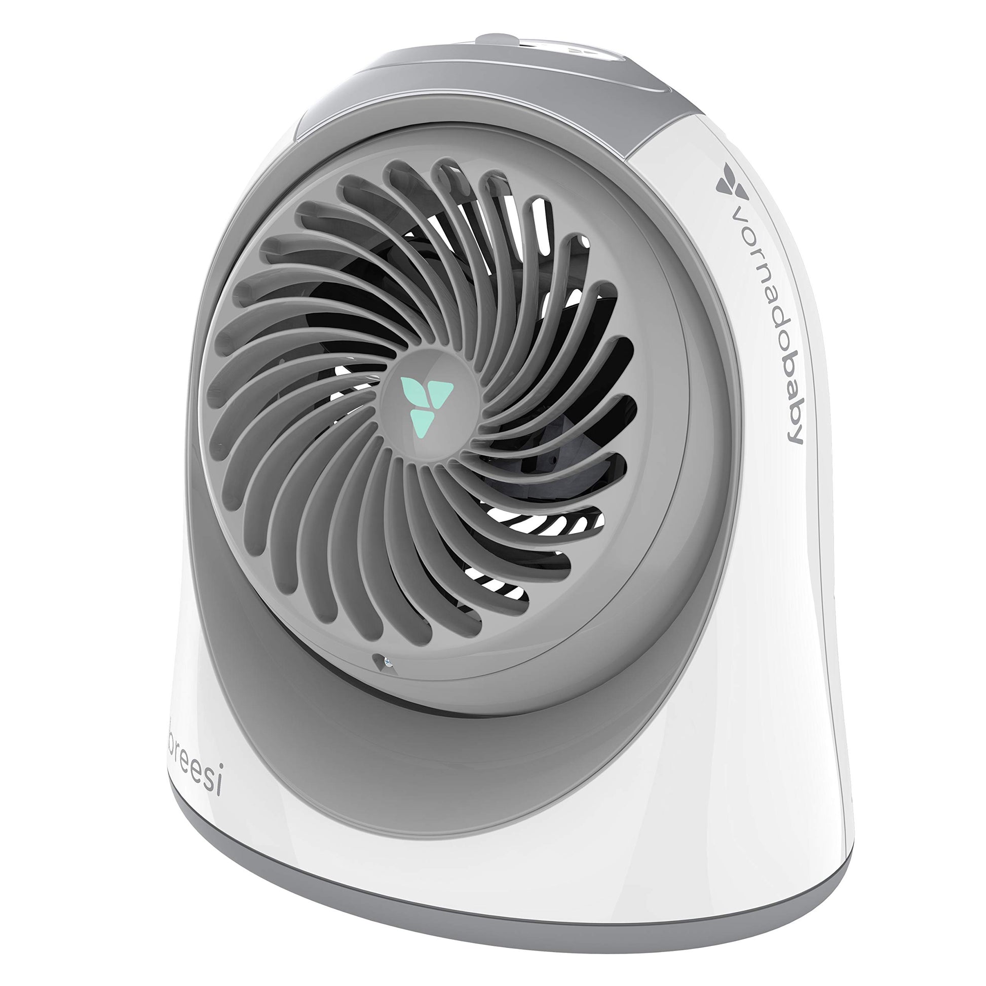Vornadobaby Breesi Nursery Air Circulator Fan for Baby and Kids Room with Child Lock, Hidden Cord Storage, Finger-Friendly Desig