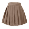 Beautifulfashionlife Girls Pleated Short Pleated Fancy Up Costumes Skirts (M,Dark Brown)
