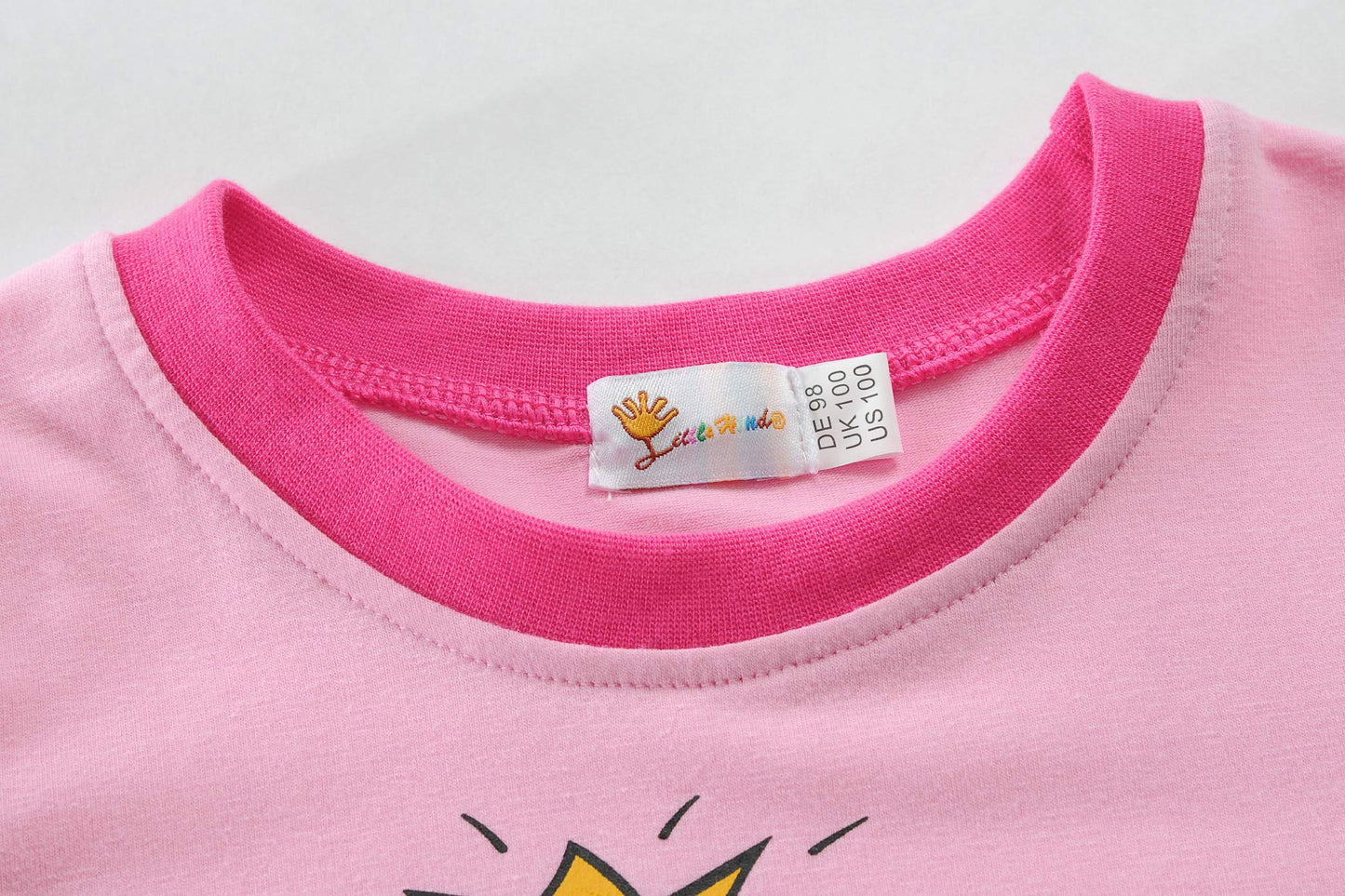Little Hand Kids & Toddler Girls Dinosaur Pajamas 2 Piece Pjs 100% Cotton Jammies Pink Short Sets 5 Years