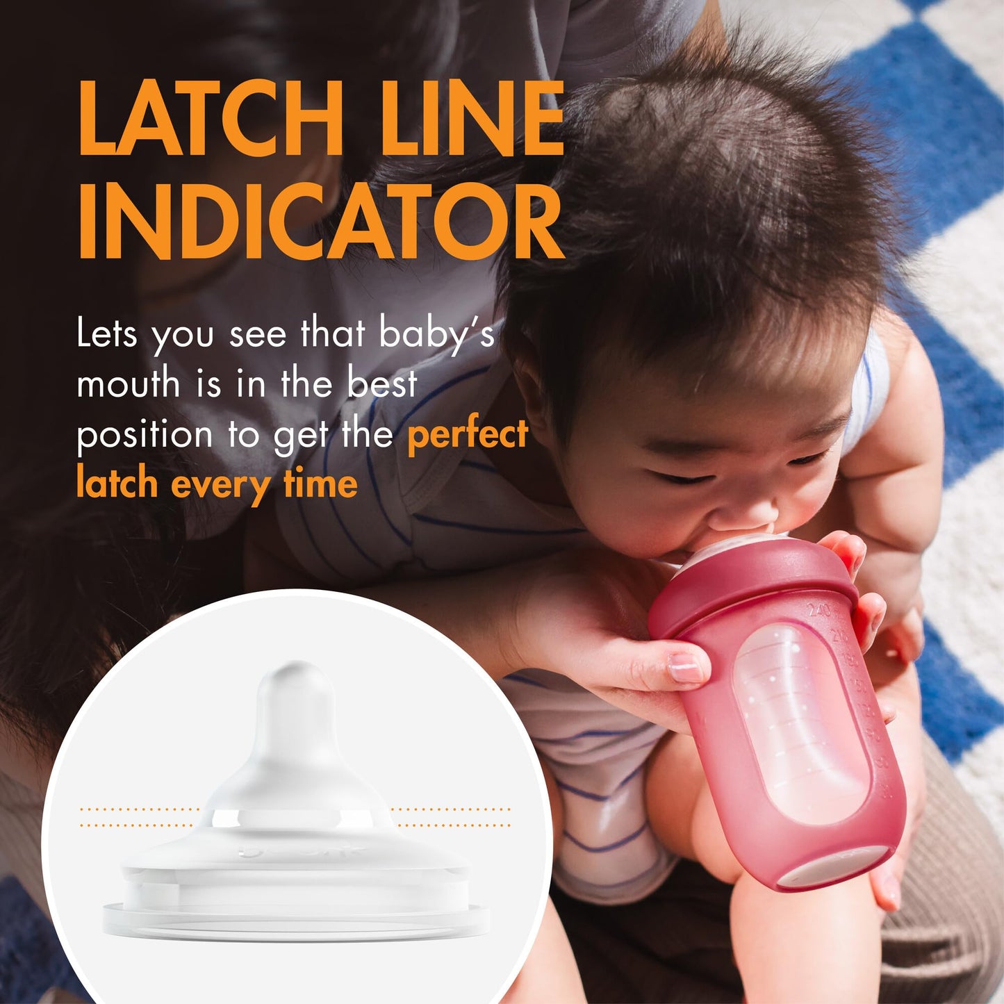 Boon Nursh Curve Silicone Baby Bottle Nipples - Platinum Food-Safe Silicone Bottle Nipples - Medium Flow Nipples For Baby Bottle