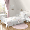 Sweet Jojo Designs Blush Pink, Gold, Grey and White Star and Moon Celestial Girl Toddler Kid Childrens Bedding Set 5 Pieces Comf