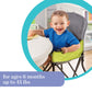 Summer Infant Pop N Sit Portable Highchair, Green - Portable Highchair For Indoor/Outdoor Dining - Space Saver High Chair With F