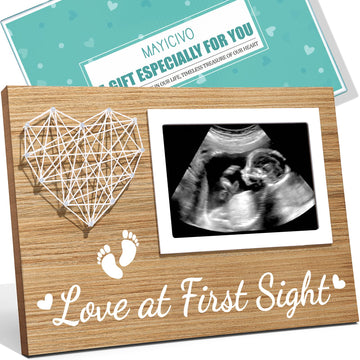 New Mom Gifts Baby Ultrasound Picture Frame Sonogram Keepsake Frame, Pregnancy Gifts For First Time Mom Dad, Pregnancy Announcem
