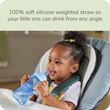 Nuk Learner Straw Cup, 5Oz, 2-Pack - Toddler Sippy Cup With Soft Straw For Easy Drinking, Suitable For Ages 8 Months And Up, Gre