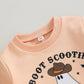 Toddler Baby Halloween Outfit Girl Boy Crewneck Sweatshirt Long Sleeve Letter Pullover Sweater Cute Fall Clothes (Boot Scootin S