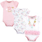 Little Treasure Unisex Baby Cotton Bodysuits, Sea Shells, 12-18 Months
