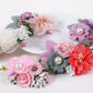 5 Inch Hair Bows For Girls Boutique Ribbon Artificial Floral Hair Bow Clips Hair Accessory For Girls 11Pcs