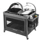 Pamo Babe 4-in-1 Baby Playard, Deluxe Magic Fold Playpen, Play Yard with Zip Door & Changing Table & Mobile