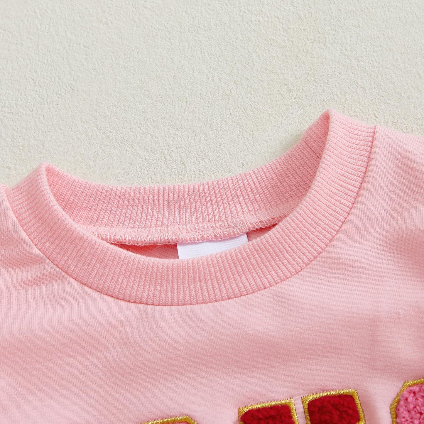 Toddler Baby Girl Boy Valentines Day Outfit Fries Before Guys Sweatshirt Shirt Long Sleeve Pullover Winter Clothes (A-R-Pink, 6-