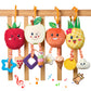 OR OR TU Baby Toys for 3 6 9 12 Months, Hanging Toys Fruit Rattles Infant Newborn Stroller Mobile Toys Car Seat Crib Plush Wind 