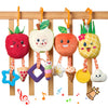 OR OR TU Baby Toys for 3 6 9 12 Months, Hanging Toys Fruit Rattles Infant Newborn Stroller Mobile Toys Car Seat Crib Plush Wind 