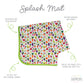 Bapronbaby Market Fresh Produce Splash Mat - Waterproof Catch-All For Under High Chairs, Floors, Tables, Playtime Or Arts & Craf