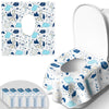 50 PCS Disposable Toilet Seat Covers, Extra Large Portable Potty Seat Covers for Toilet, Bathroom, Toddler & Kid Potty Training 