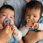 Bibs Colour Pacifier 2-Pack, Bpa Free Dummy Binky, Round Nipple. Natural Rubber Latex, Made In Denmark, Size 1 (0-6 Months), Van