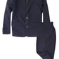 G218 Boys 2 Piece Suit Set Toddler To Teen (5, Navy Blue)
