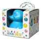 Celebriducks The Good Duck - BPA & PVC Free Rubber Duckie Baby Bath Toy Teether - Baby Blue