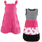 Hudson Baby Girls' Cotton Dresses, Pink Black Roses, 3T