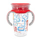 Nuby 2-Handle 360 10 Oz Tritan Cup, Colors/Prints May Vary