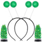 Funcredible Green Alien Headbands And Glitter - Martian Alien Antenna Headbands - Sparkly Alien Costume Accessories - Alien Hall