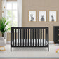 Delta Children Heartland 4-In-1 Convertible Crib, Black