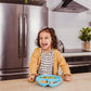 WeeSprout Silicone Plates for Babies & Toddlers (3 Pack) 100% Food-Grade Dishes for Self Feeding, Divided Design & Raised Edges