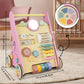 Baby Walker with Wheels, Wooden Push Walker Toys for Babies 6-12 Months, Baby Girl Walking Activity Toys for 1 Year Old