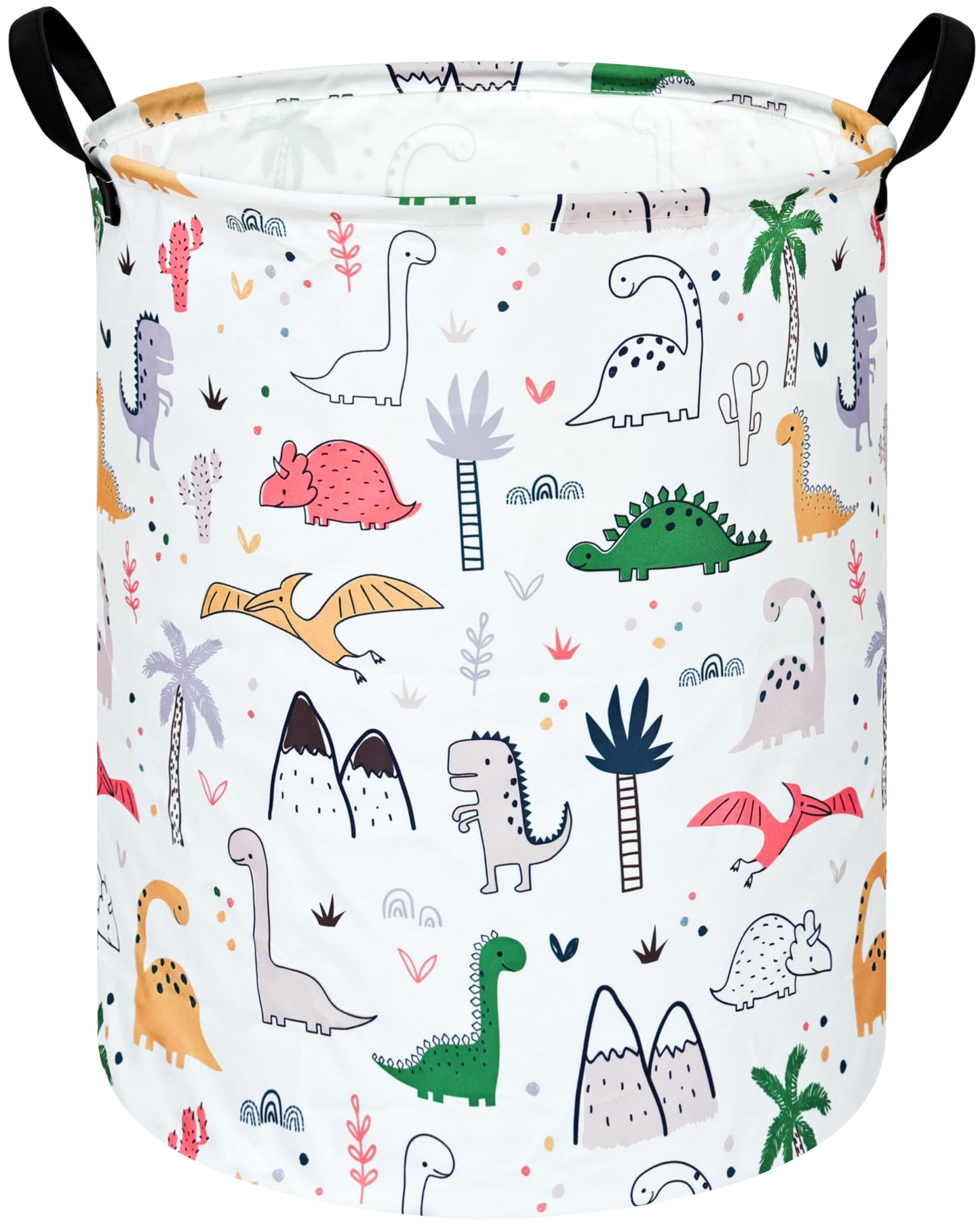 ACMUUNI Dinosaur Pattern Shelf Nursery Storage Basket Laundry Basket Laundry Hamper with Handles,Baby Toys Storage Box and Bins 