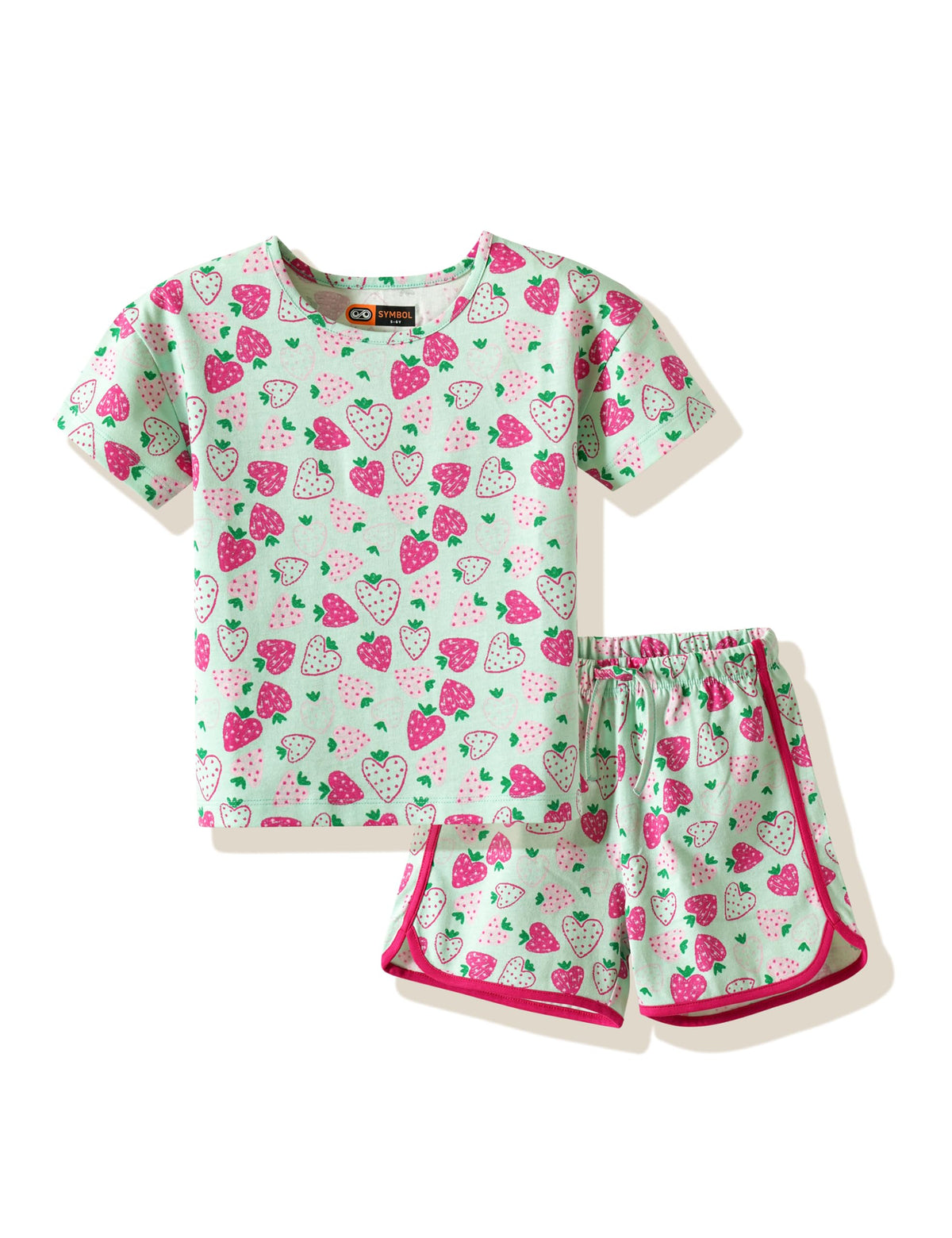 Amazon Brand  Symbol Girls Night Dress | 100% Cotton TShirt & Shorts Set | Age 214 Years (SKSLGSS2601 (214 yrs)_IGRNAOP_6