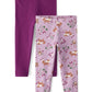 The Children'S Place Baby Girls' And Toddler Assorted Everyday Pull On Leggings, Plum/Lilac Foxes 2-Pack, 12-18 Months