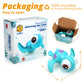 DUCKBOXX XX Wind-up Swimming Sea Turtles Bath Toy, No Battery Mold-Free Anti-Rust Interactive Montessori Toy for Kids 18M+ (Blue