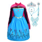 Lito Angels Girls Princess Coronation Costumes Halloween Birthday Fancy Party Dress Up with Accessories Size 10-12 Blue 136