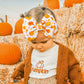 Yanjie Hairband Thanksgiving Baby Girl Headbands Set Of 2 6' Maple Leaf Pumpkin Printed Bows Newborn Hairbands Maple Leaves Hand